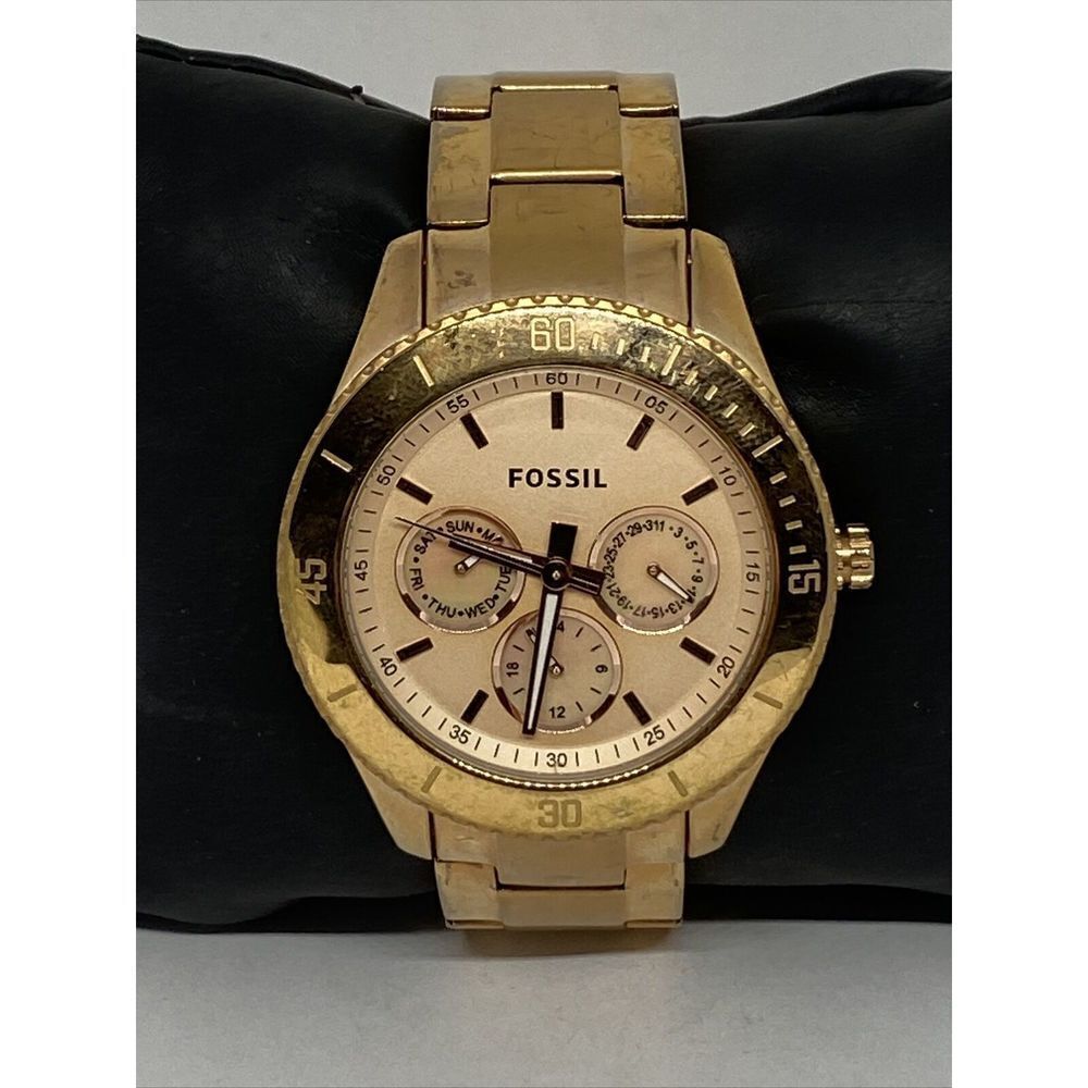 Fossil Stella ES2859 Womens Stainless Steel Analog Dial Quartz Wrist Watch XR884